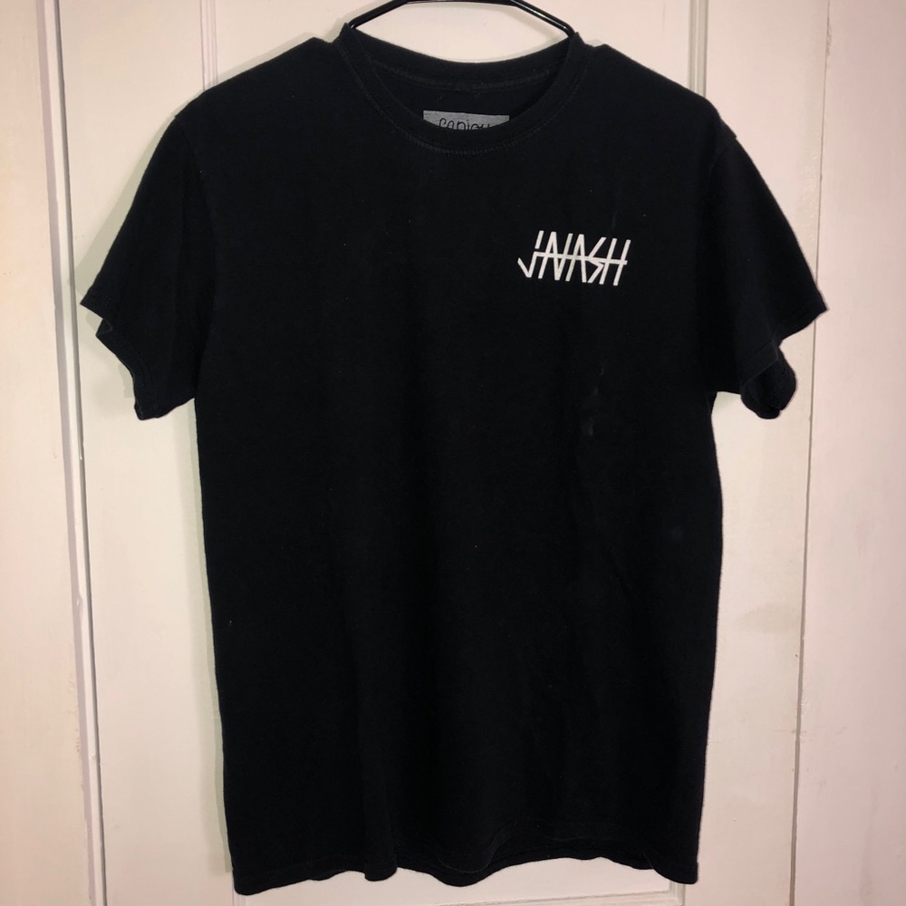 Jason Nash taped to wall youtube merch